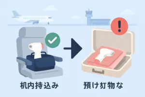 飛行機に家庭用脱毛器は持ち込める？